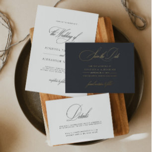 Chic Black Velvet Imitation Wedding Program