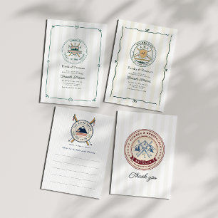 Powder & Prosecco Ski Club Thank You Photo Card