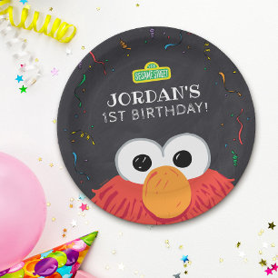 Sesame Street   Elmo Birthday Chalkboard Invitation
