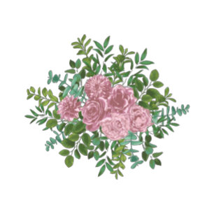 Pink Rose Wedding Floral Pastel Spring Invitation