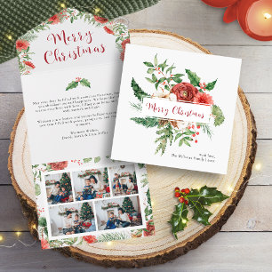 Botanical Christmas All In One Card