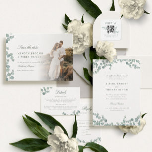 Adelaide Wedding QR Code Square Sticker
