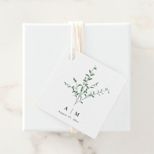 Simple Modern Branch Botanical Photo Wedding Invitation