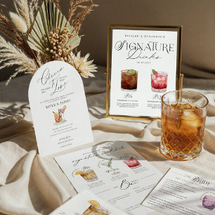 Cheers to Love Watercolor Couples Cocktail Wedding Invitation