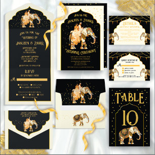Indian Bride Groom Elephant Wedding Welcome Sign