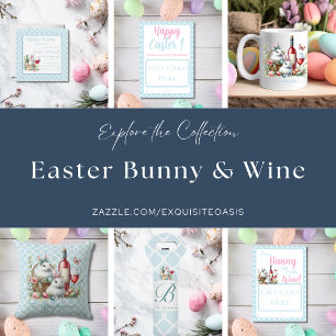 Hippity, Hoppity, Cheers! Cute Easter Paper Napkin