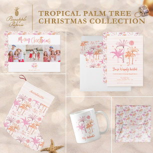 Elegant Palm Tree Tropical Christmas