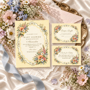 Cottagecore Wildflower Baby Shower Napkin
