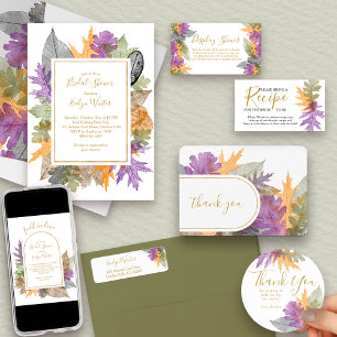 Thank You Autumn Leaves Elegant Gold Script Classic Round Sticker