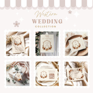 Photo Crest Western Monogram Wedding Save The Date