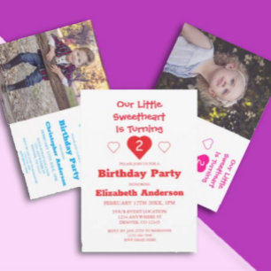 Little Sweetheart Birthday Invitation