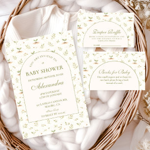 ittle Sprout Garden Party Baby Shower Invitation