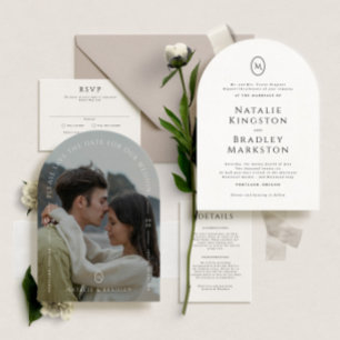 Kingston Portait Wedding Details Card