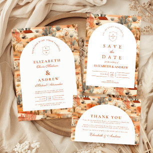 Southwestern Floral Desert Wedding Invitation