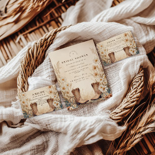 Fall Country Floral Bridal Shower Invitation