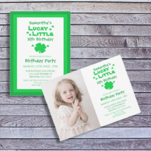 Lucky Little Birthday Invitation