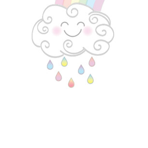Rainbow Raindrop Baby Shower Sprinkle Invitation