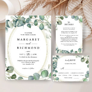 Eucalyptus Elegant Greenery Wedding Guest Book