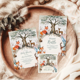 Woodland Forest Animals Books for Baby Enclosure Card