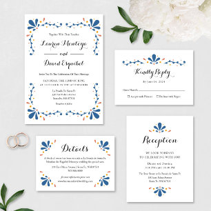 Mexican Talavera Wedding Invitation