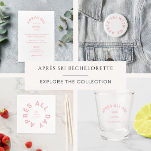 Après Ski with the Bride To Be Bachelorette Trip Invitation
