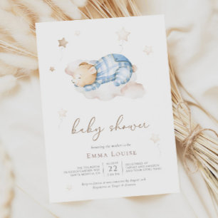We can Bearly Wait Teddy Bear Diaper Raffle Enclosure Card