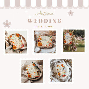 Rustic Fall Flower Wedding Save The Date