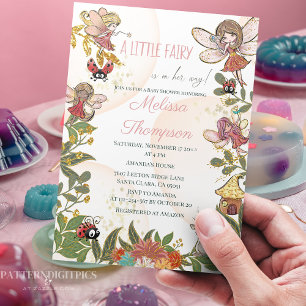 Sweet Little Fairy Wonderland Magical Woodland Cla Invitation