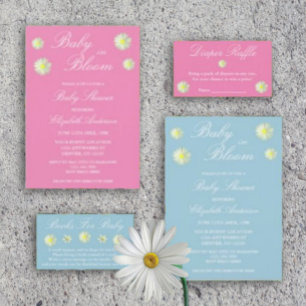 Baby In Bloom Baby Shower Invitation