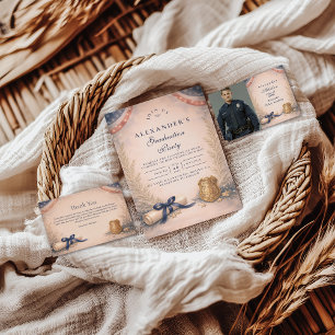 Police Officer Academy Milestone Graduation RSVP Card