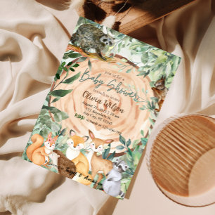 Woodland Animals Safari Thank You Enclosure Card