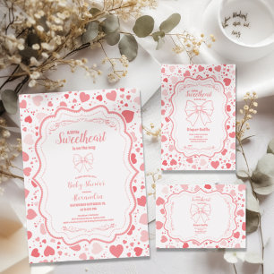 Sweetheart Valentine's Day Baby Shower Invitation