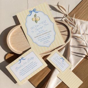 Can't Wait to Squeeze You Citrus Baby Shower  Invitation