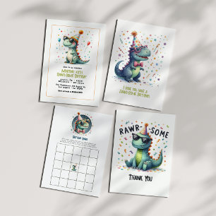 Dinosaur Birthday Party Invitation