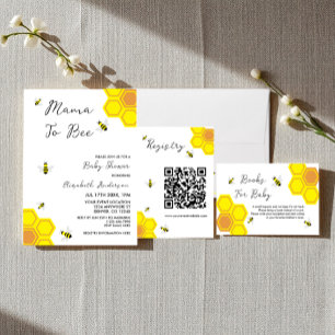 Bee Baby Shower RSVP Card