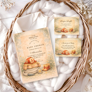 Firefighter Theme Diapper Raffle Enclosure Card