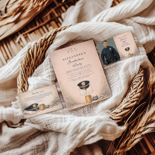 Classic Law Enforcement Graduation Ceremony Invitation