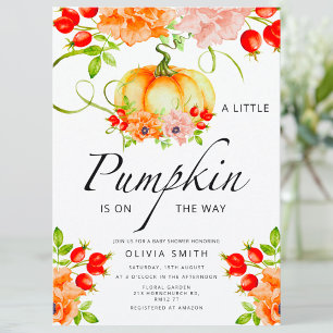 Little pumpkin floral baby bucket list