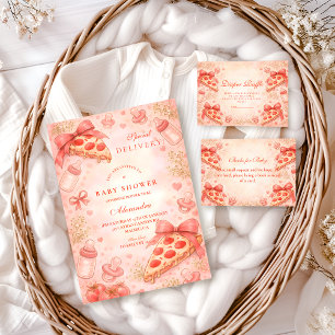 Pizza Night Baby Shower Invitation