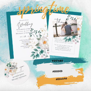 Spring Wildflowers Barn Garden Wedding