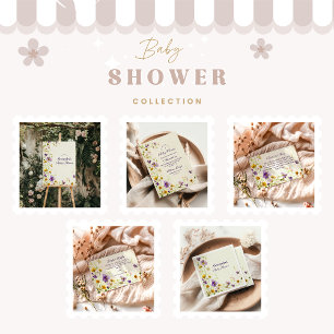 Wildflower Garden Baby Shower Invitation