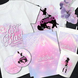 Retro Last Blast Disco Bachelorette ID928  Paper Plate