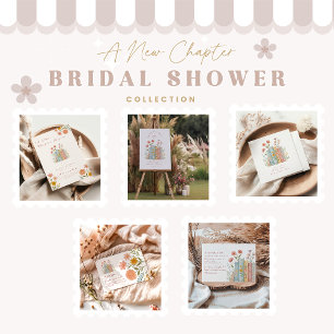 A New Chapter Pastel Book Garden Invitation