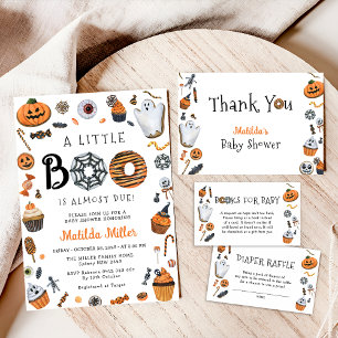 A Little Boo Halloween Baby Shower Invitation
