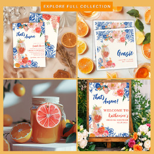 Watercolor floral That's Amore Bridal Shower Invitation
