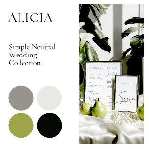 Simple Elegant Modern Wedding Welcome Sign