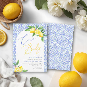 Books for Baby Ciao Bambino Lemon Baby Shower Enclosure Card