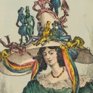 Lady - Envelope for Card size 12.7 x 17.8 cm