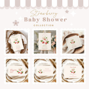 Berry Sweet Coquette Baby Shower Diapper Raffle Enclosure Card