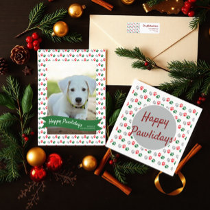 Christmas Paws Napkin